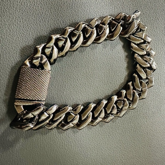 Black Miami Cuban Tennis Bracelets 7” - Picture 3 of 6